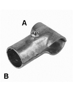 T-KLEM GEGALVANISEERD 1½" X 1½" 2 DELIG